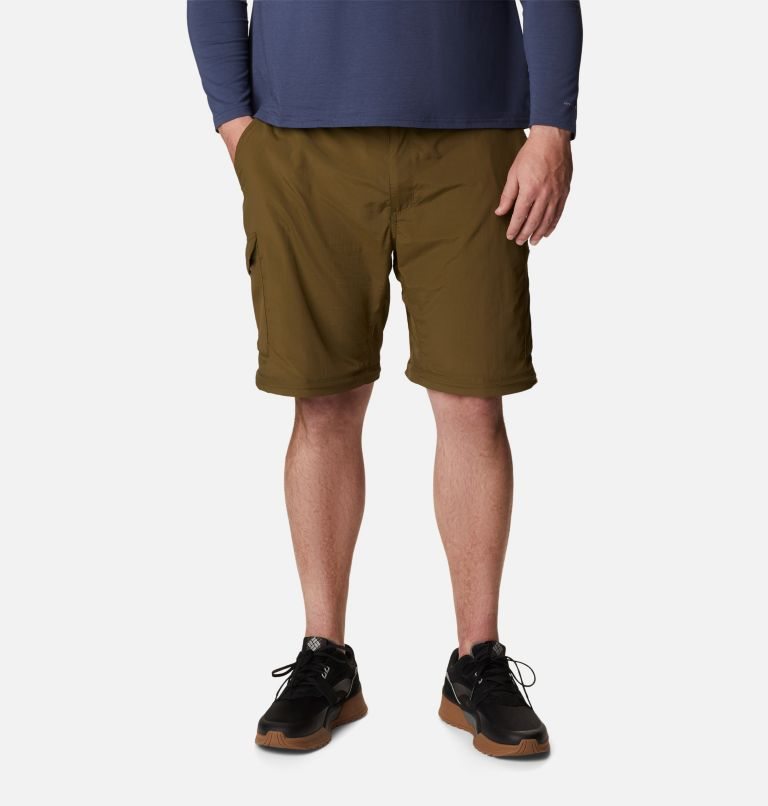 Men's Columbia Silver Ridge Convertible Pants Olive | Plus Size CA-X634A